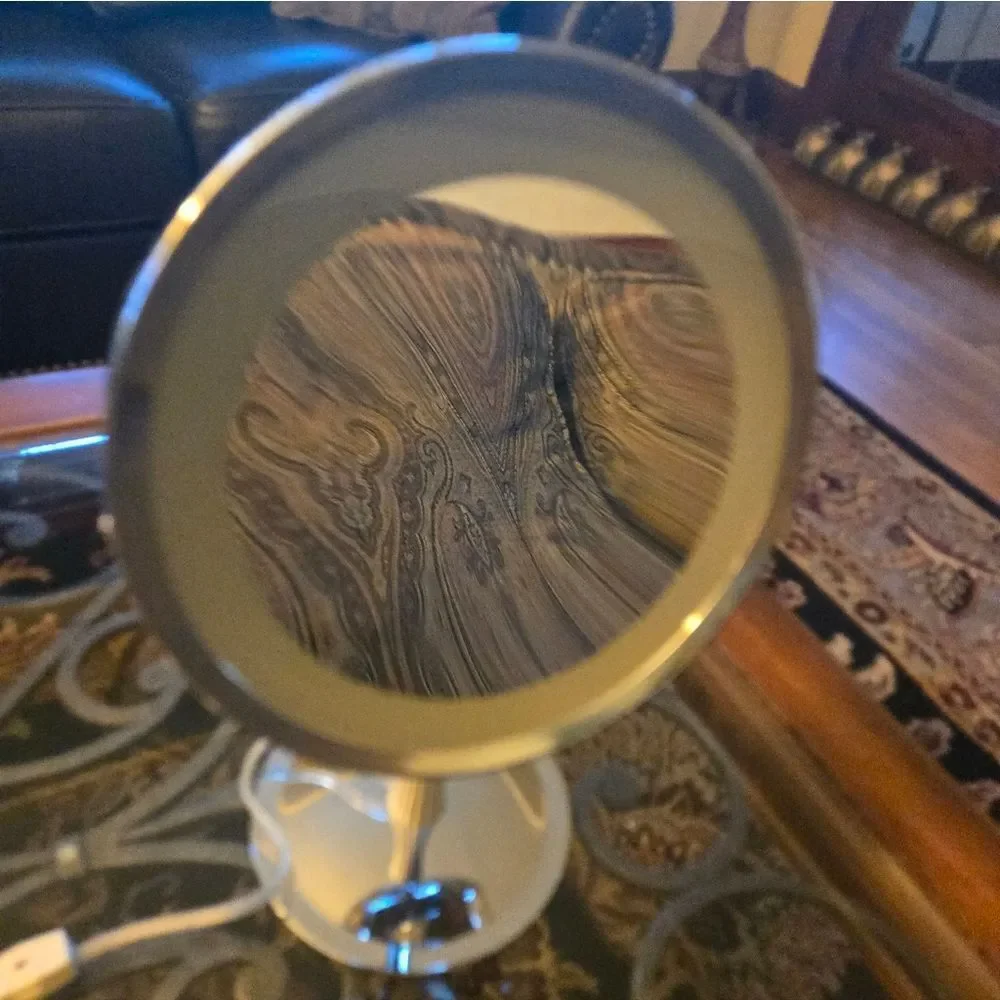 Silver Vanity Mirror Magnification Corded